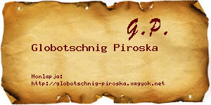Globotschnig Piroska névjegykártya
